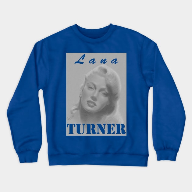 Lana Turner Crewneck Sweatshirt by jkarenart